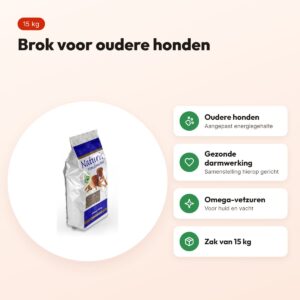 Naturis hondenvoer brok Senior Light 15 kg – voor oudere honden – voordelen