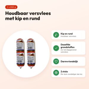 Naturis houdbaar hondenvoer kip en rund 650 g – multipack 2 stuks – voordelen