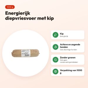 Naturis kip hondenvoer 1000 g – diepgevroren – voordelen