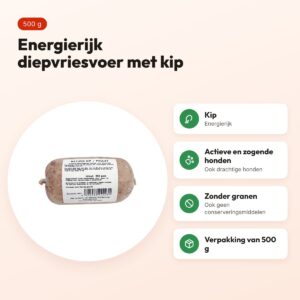 Naturis kip hondenvoer 500 g – diepgevroren – voordelen