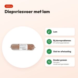 Naturis lam hondenvoer 1000 g – diepgevroren – voordelen