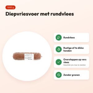 Naturis rund hondenvoer 1000 g – diepgevroren – voordelen