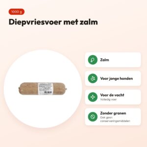 Naturis zalm hondenvoer 1000 g – diepgevroren – voordelen