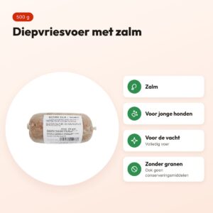 Naturis zalm hondenvoer 500 g – diepgevroren – voordelen