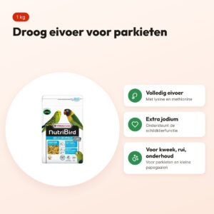 Nutribird Gold Crumble eivoer parkieten en kleine papegaaien 1 kg – droog – voordelen