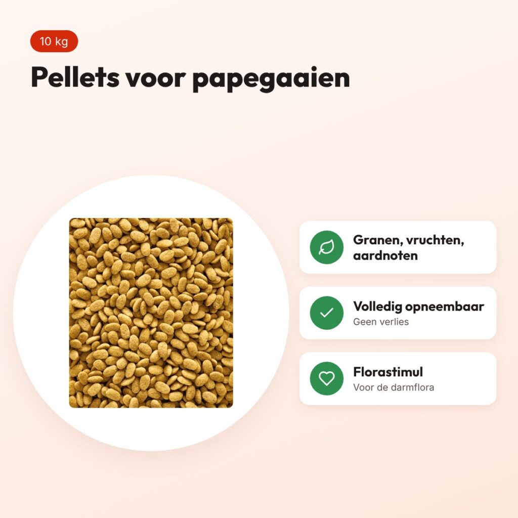 Nutribird P15 Original papegaaienvoer 10 kg – onderhoudsvoeder pellets – voordelen
