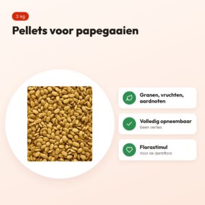 Nutribird P15 Original papegaaienvoer 3 kg – onderhoudsvoeder pellets – voordelen