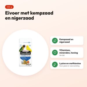 Nutribird Treats Forti Patée Power Fusion 250 g – eivoer huiskamervogels – voordelen