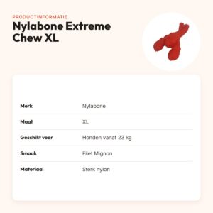 Nylabone Extreme Chew kauwspeeltje Lobster Filet Mignon XL vanaf 23 kg – productinformatie