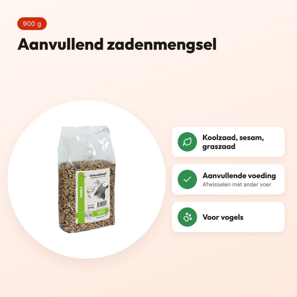 Onkruidzaad 900 g – aanvullend zadenmengsel voor vogels – voordelen