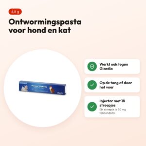 Panacur ontwormingspasta hond en kat – injector 4,8 g – voordelen