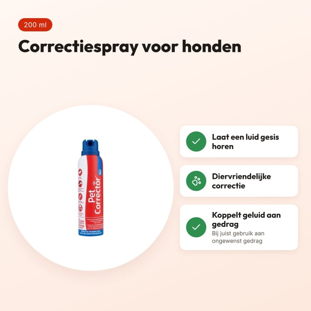 Pet Corrector spuitbus 200 ml – diervriendelijk correctiemiddel voor honden – voordelen