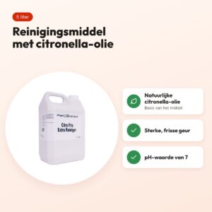 Petcomfort Citro Fris Extra reinigingsmiddel 5 liter – met citronella-olie – voordelen