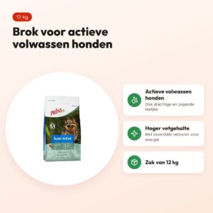 Prins hondenvoer Procare Super Active 12 kg – actieve honden – voordelen