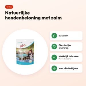 Prins Treats zalm 120 g – natuurlijke beloningssnack – voordelen
