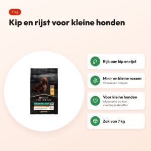 Pro Plan hondenvoer Small & Mini Adult kip en rijst 7 kg – voordelen