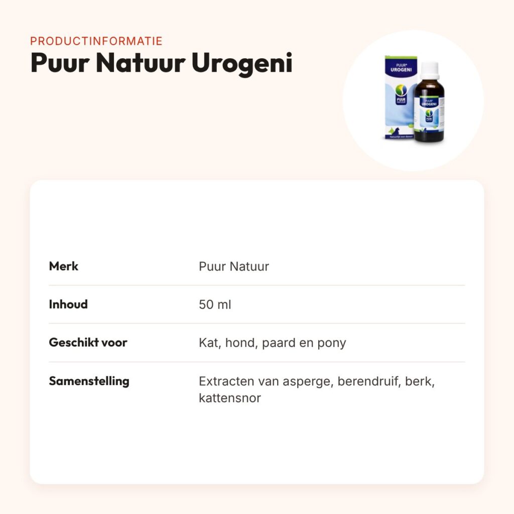 Puur Natuur Urogeni blaas en nieren druppels 50 ml – productinformatie