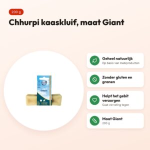 Renske Chhurpi kauwkluif Giant 200 g – kaassnack voor honden – voordelen