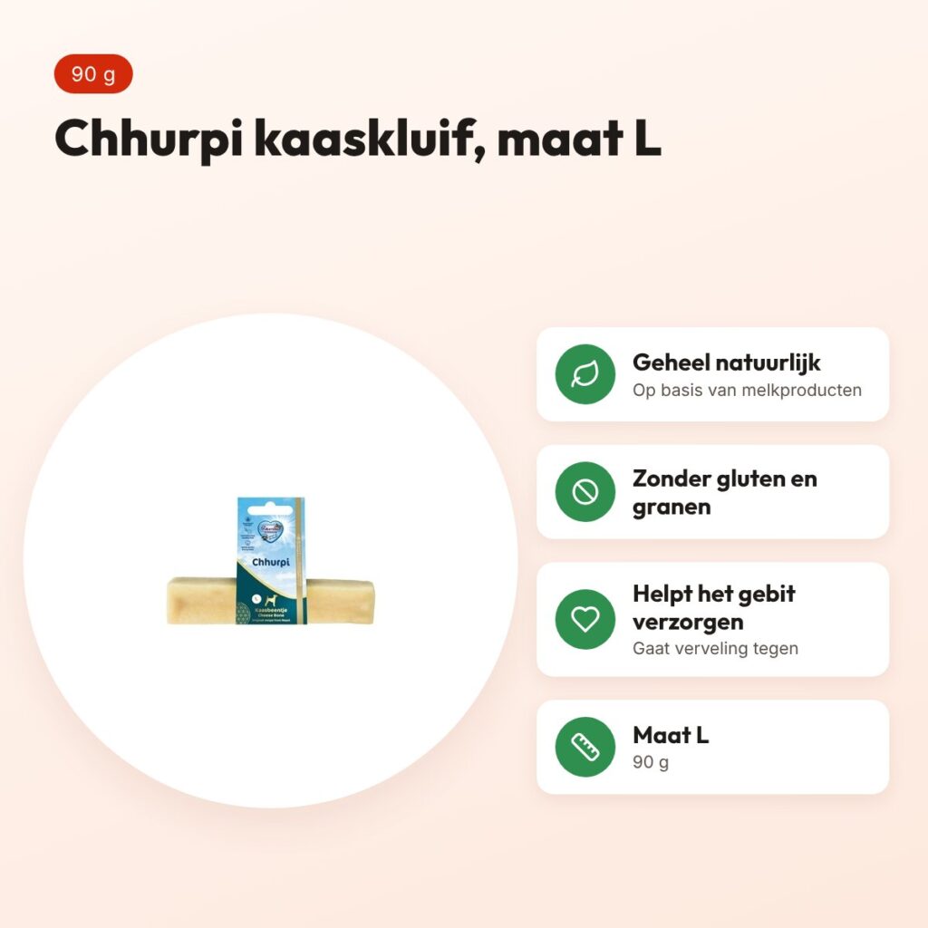 Renske Chhurpi kauwkluif L 90 g – glutenvrije kaassnack – voordelen