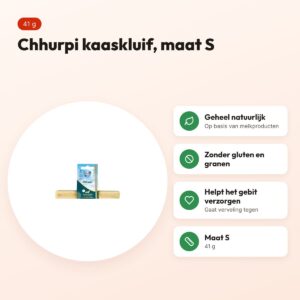 Renske Chhurpi kauwkluif S 41 g – glutenvrije kaassnack – voordelen