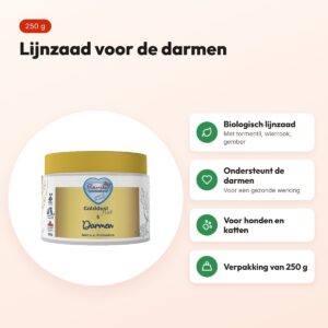 Renske Golddust Heal 5 darmen 250 g – supplement hond en kat – voordelen