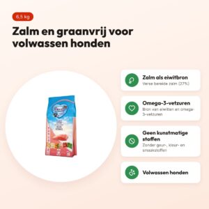 Renske hondenvoer Adult zalm graanvrij hypoallergeen 6,5 kg – voordelen