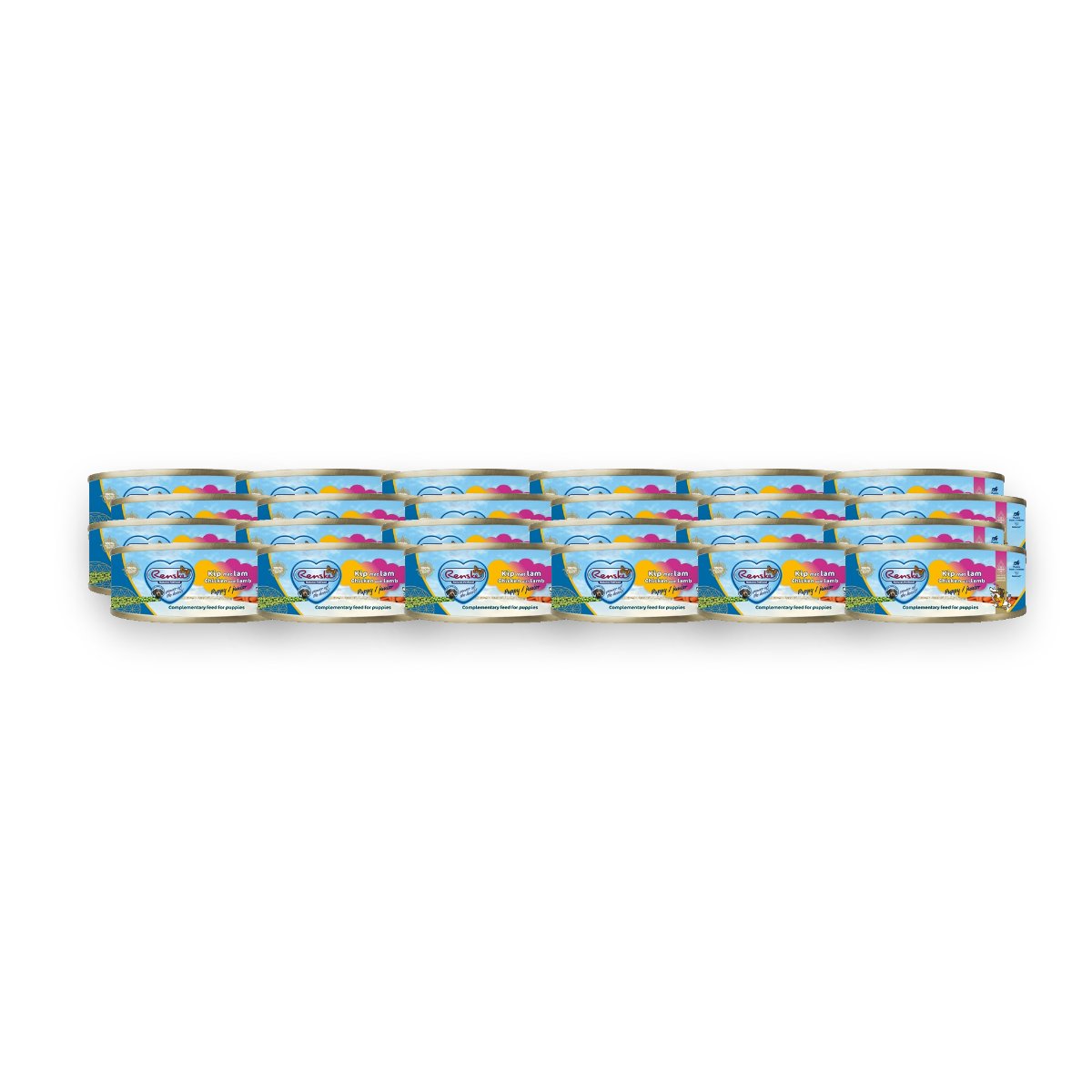 Renske hondenvoer Junior/Pup vers vlees kip en lam 24 x 95 g