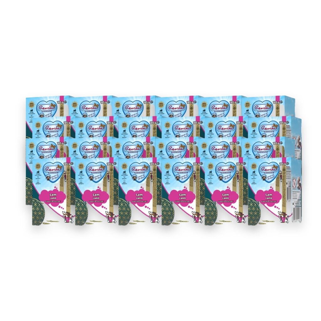Renske hondenvoer vers bereide maaltijd lam 24 x 185 g – graanvrij