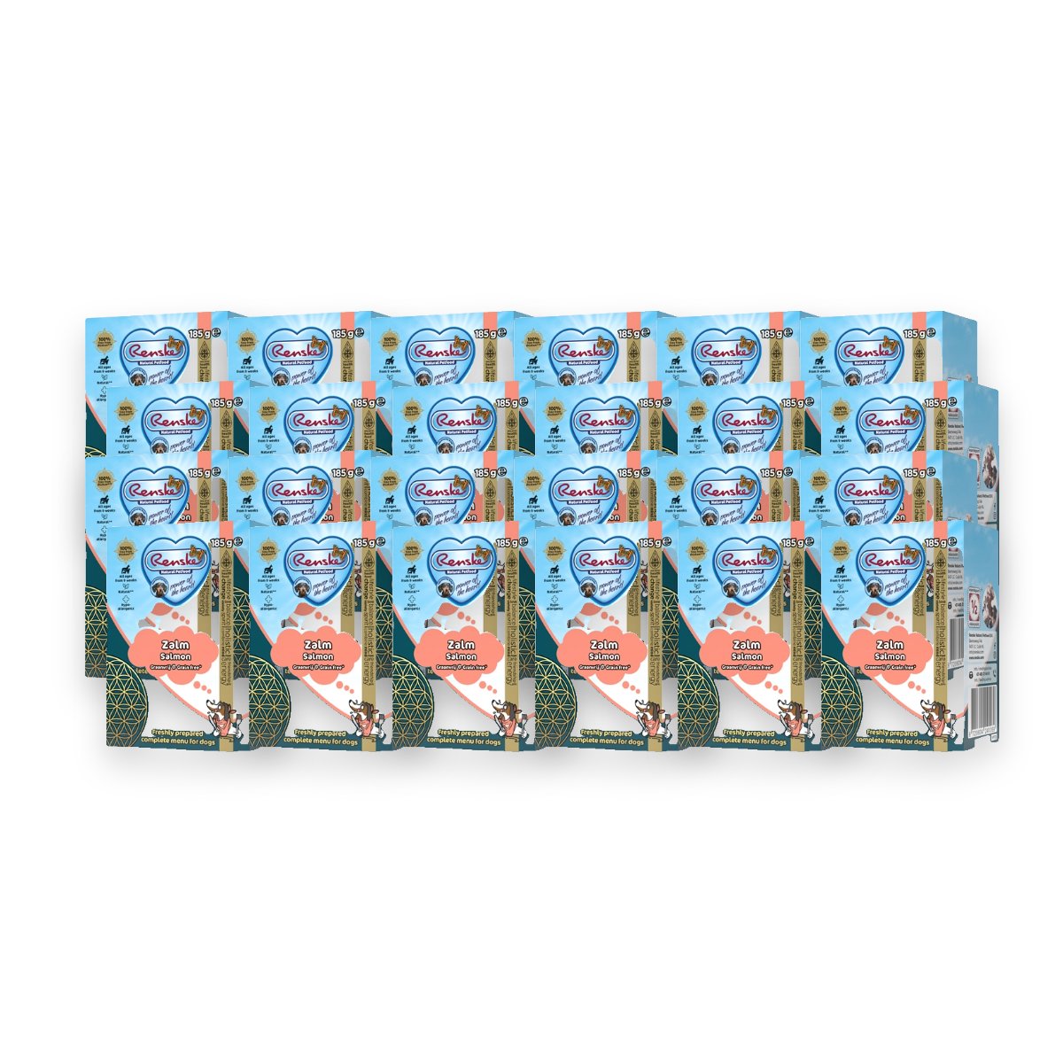 Renske hondenvoer vers bereide maaltijd zalm 24 x 185 g – glutenvrij