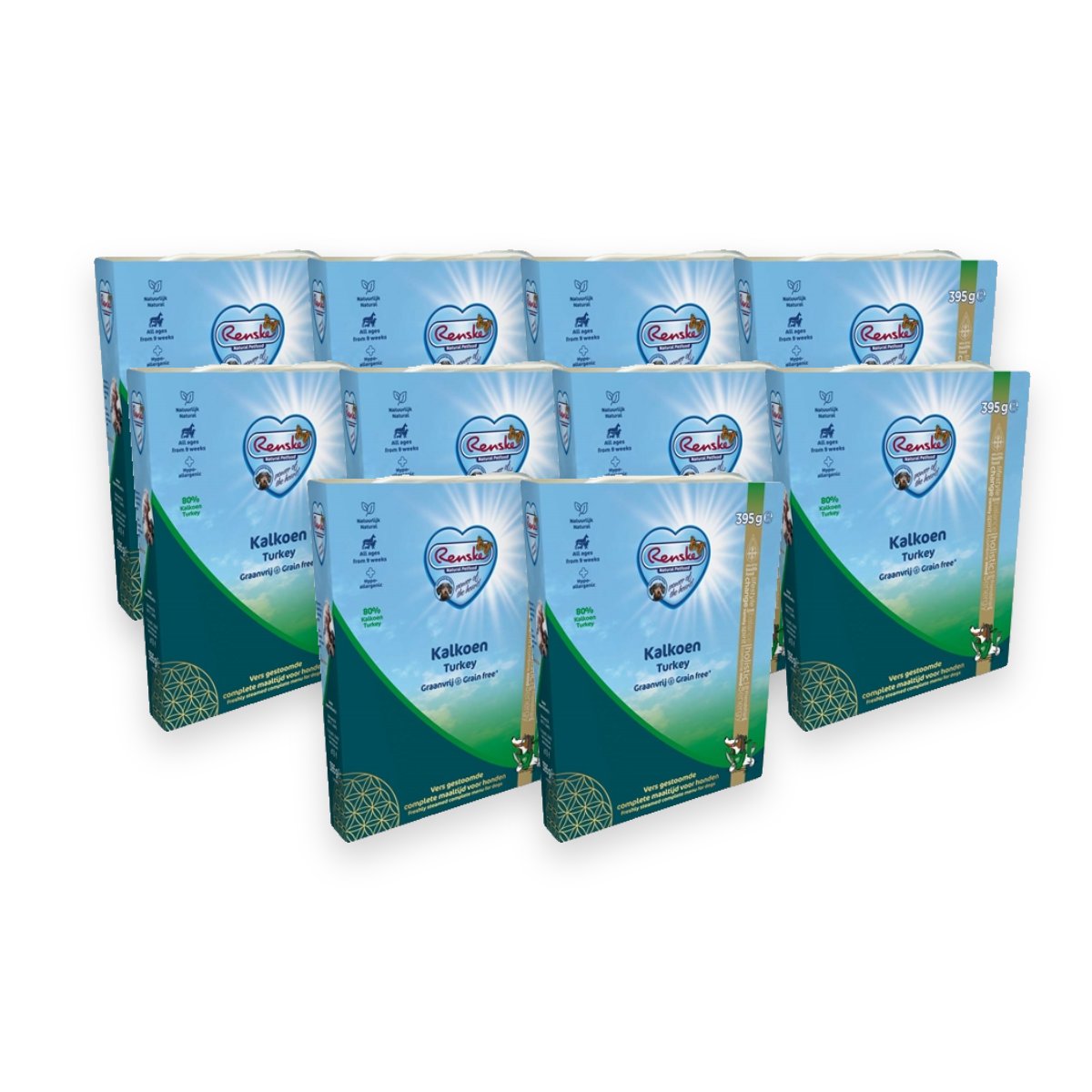 Renske hondenvoer vers vlees kalkoen 10 x 395 g – graanvrij
