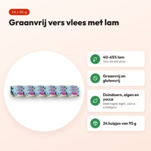 Renske hondenvoer vers vlees lam 24 x 95 g – graanvrij – voordelen