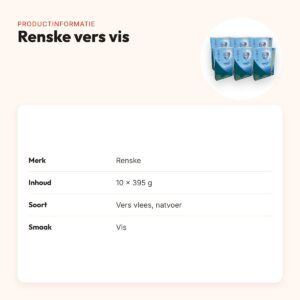 Renske hondenvoer vers vlees vis 10 x 395 g – compleet – productinformatie