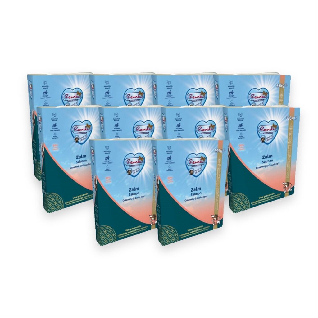 Renske hondenvoer vers zalm 10 x 395 g – graanvrij, met aardappel