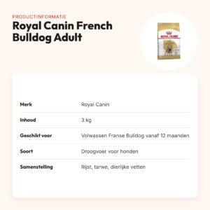 Royal Canin French Bulldog Adult hondenvoer 3 kg – productinformatie