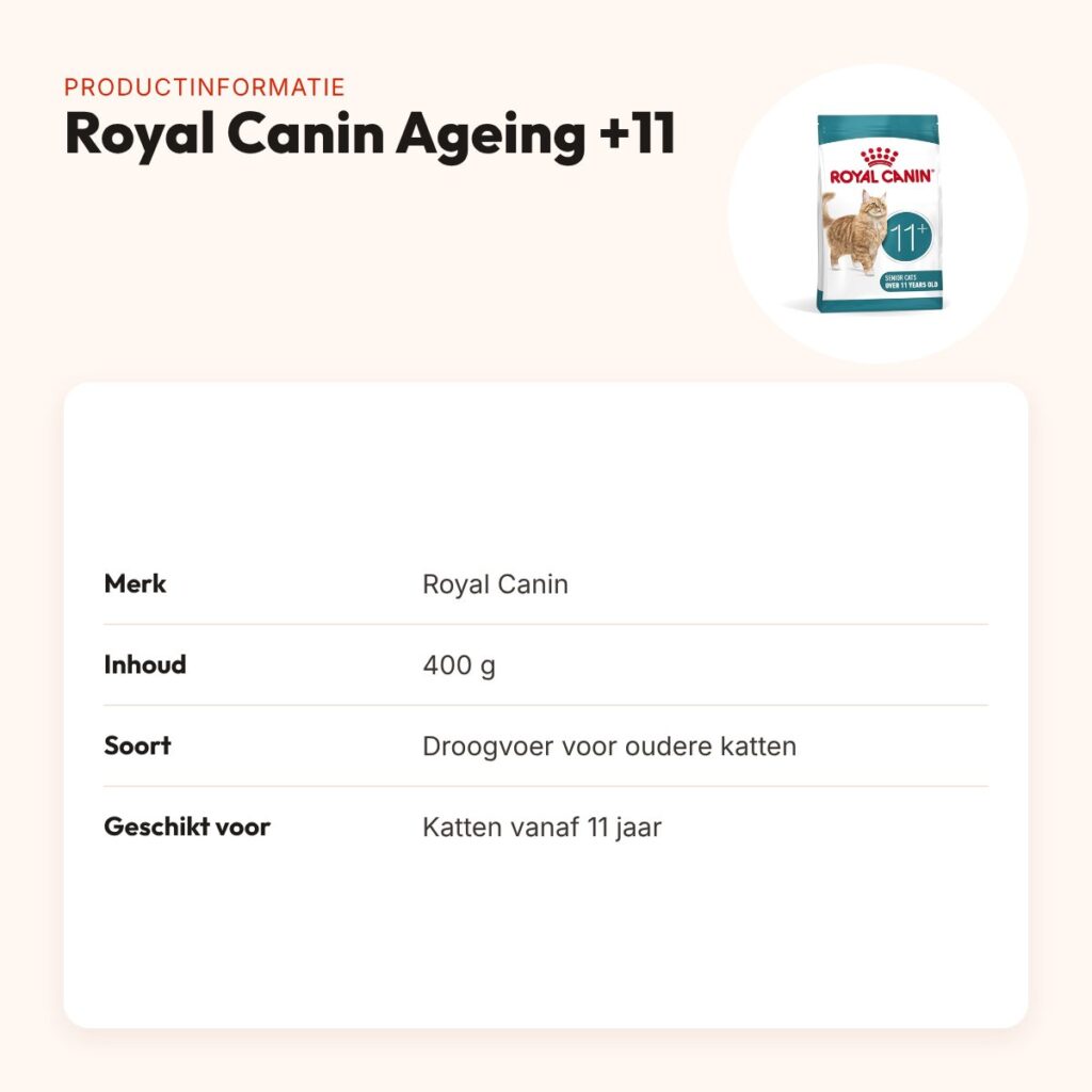 Royal Canin kattenvoer Ageing +11 400 g – senior, makkelijk te kauwen – productinformatie