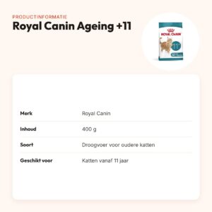 Royal Canin kattenvoer Ageing +11 400 g – senior, makkelijk te kauwen – productinformatie