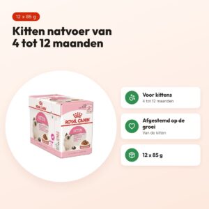 Royal Canin Kitten Instinctive kattenvoer 12 x 85 g – natvoer – voordelen