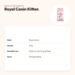 Royal Canin Kitten kittenvoer 2 kg – 2e groeifase – productinformatie