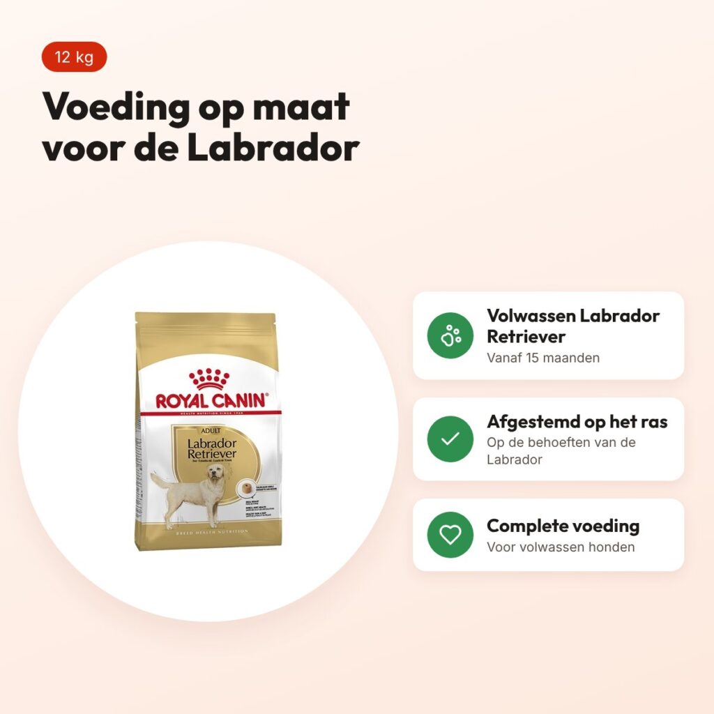 Royal Canin Labrador Retriever Adult hondenvoer 12 kg – voordelen