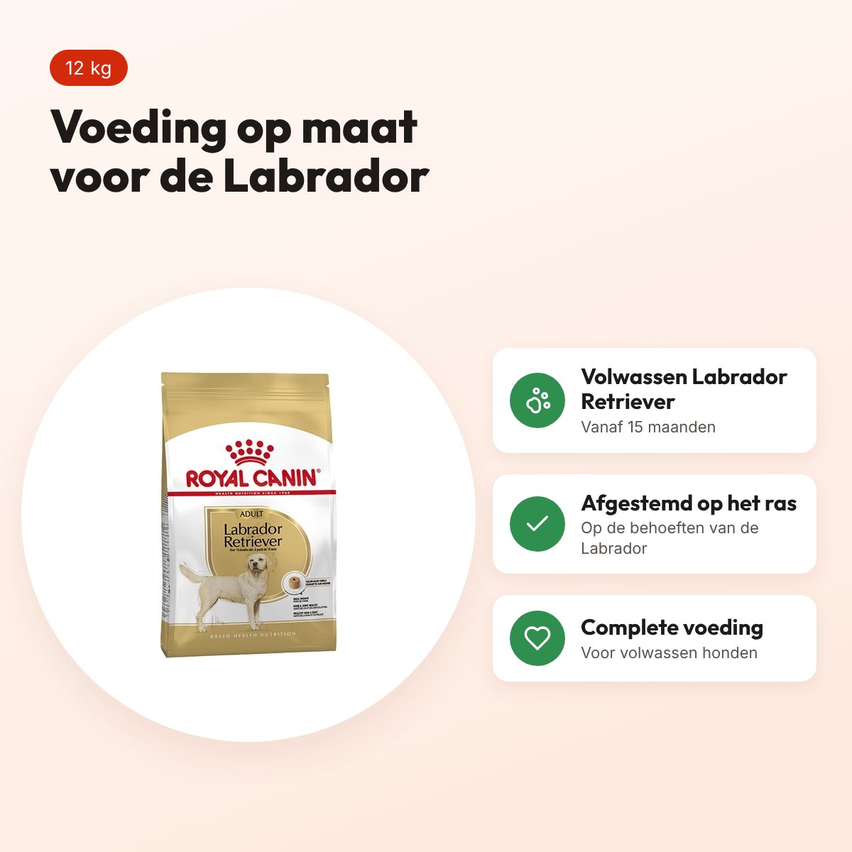 Royal Canin Labrador Retriever Adult hondenvoer 12 kg – voordelen