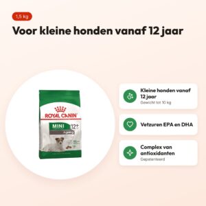 Royal Canin Mini Ageing 12+ hondenvoer 1,5 kg – met antioxidanten – voordelen
