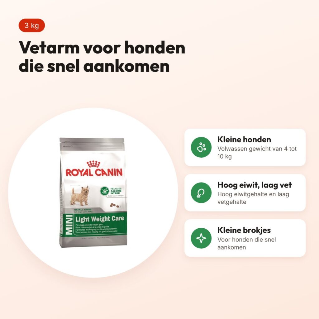 Royal Canin Mini Light Weight Care hondenvoer 3 kg – vetarm – voordelen
