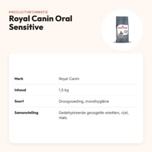 Royal Canin Oral Sensitive kattenvoer 1,5 kg – mondhygiëne – productinformatie