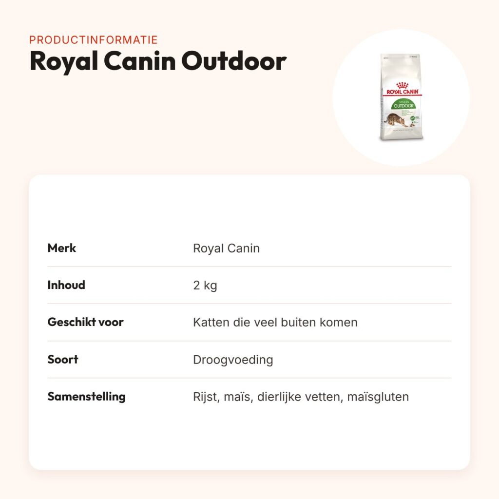 Royal Canin Outdoor kattenvoer 2 kg – voor katten die veel buiten komen – productinformatie