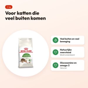 Royal Canin Outdoor kattenvoer 2 kg – voor katten die veel buiten komen – voordelen