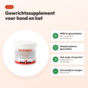 SanaVesta Sana-Souplesse 275 g – gewrichtssupplement hond en kat – voordelen