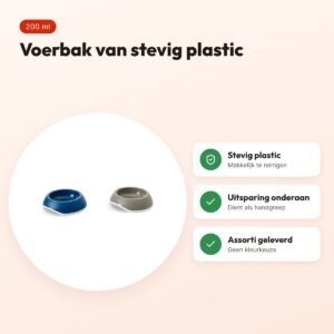 Savic voerbak Delice assorti 10,5 cm 200 ml – kunststof – voordelen