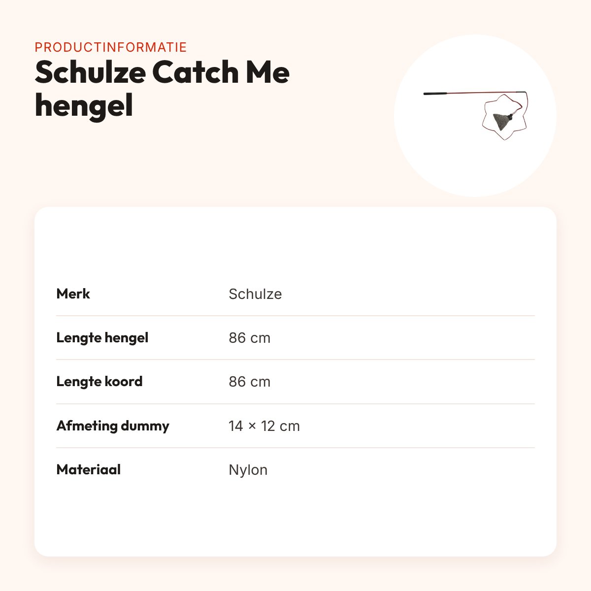 Schulze Catch Me hengel voor honden 86 cm – telescoophengel met dummy – productinformatie