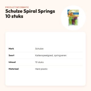 Schulze Spiral Springs kattenspeelgoed 10 stuks – springveren – productinformatie