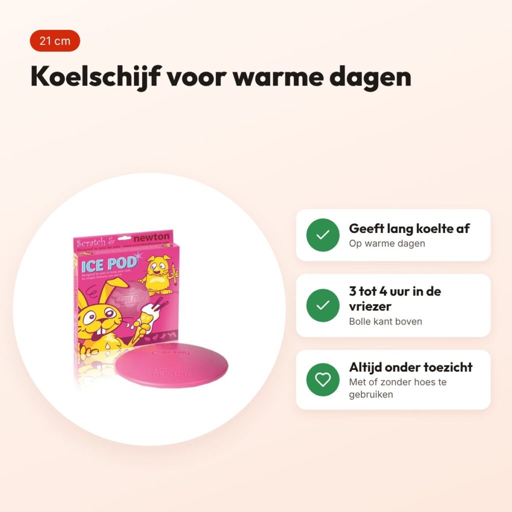 Scratch & Newton Ice Pod koelschijf 21 cm – voor konijnen en knaagdieren – voordelen
